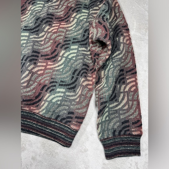 Vintage Men’s Jhane Barnes Menswear Wool Blend Geometric Grandpa Sweater Medium - Picture 8 of 16